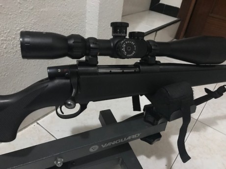 Se vende este rifle en perfecto estado con freno de boca, gatillo Timney ajustable bases y anillas, calibre 01