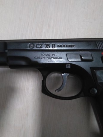 Hola amigos
Muy a mi pesar pongo en venta mi pistola CZ 75 B del 9 parabellum, necesito hueco en la guía 01