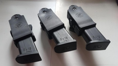 Se vende USP Standar bicolor 9mm PB con Alza micrométrica, Guiada en la F y se incluye:

- 4 cargadores
- 42