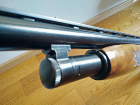 VENDIDA escopeta Mossberg 500 combo. Calibre 12, recámara magnum.
Incluye un cañón liso con polichoke 30