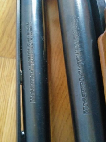 VENDIDA escopeta Mossberg 500 combo. Calibre 12, recámara magnum.
Incluye un cañón liso con polichoke 52