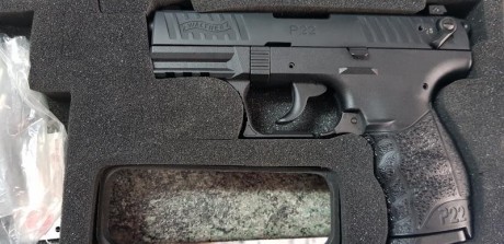 Vendo una pistola whalter p22Q la version nueva hecha en USA.

Me la he quedado de un compañero que por 10