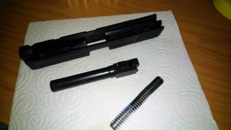 PISTOLA SMITH & WESSON MODELO M&P9. CALIBRE 9 PB. COMPRADA PARA PRODUCCIÓN PERO NO USADA. ANTERIORMENTE 00
