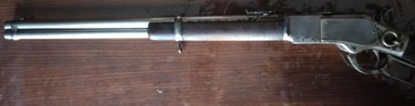 Vendo carabina Winchester 1873 original niquelada, calibre 44-40, fabricada en 1882, guiada como Arma 00