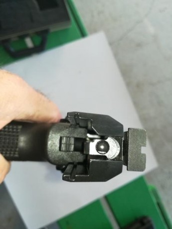 Mi compañero del club, Joan, vende esta pistola  HK USP EXPERT del 9 mm Parabellum , con dos cargadores 10