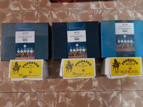 Dies Hornady 38 de Titanio vendidos

1250 plomos H&N wadcuter de 148gn

Plomos rg vendidos

Alrededor 01