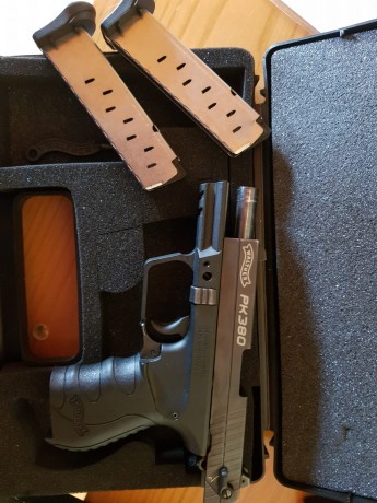 Muy buenas compañeros,  

Recientemente adquirí una Walther PK 380 de calibre 380 Auto, 9mm Corto, para 01