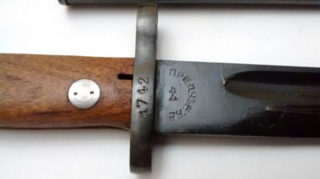 Vendo bayoneta para K98, Z24, etc. de arsenal, está sin uso, solo tiene lijeras marcas en la hoja de sacarlo 00