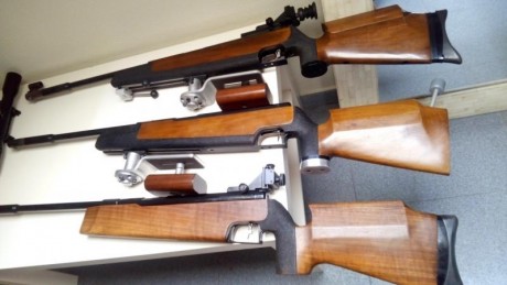 Hola a todos, tengo dos Feinwerkbau Sport, uno es el 124 en calibre .177, y el otro un 127 en calibre 31