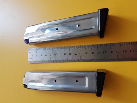 Buenas tardes.
Vendo dos cargadores Infinity de 140 mm del 9 mm , los vendo porque en la división Standard 02