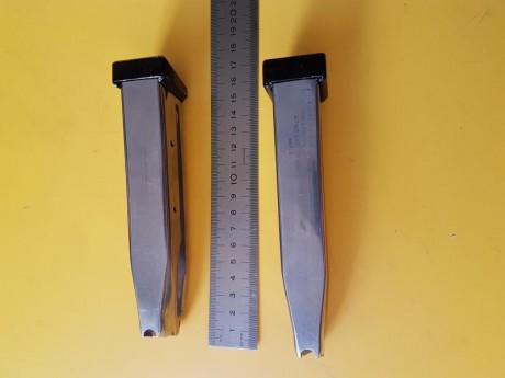 Buenas tardes.
Vendo dos cargadores Infinity de 140 mm del 9 mm , los vendo porque en la división Standard 01