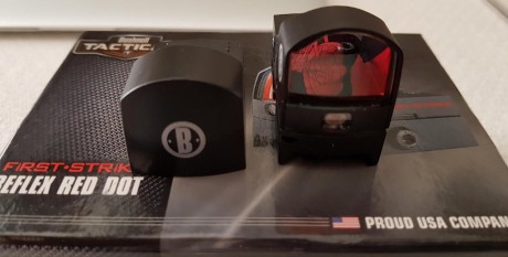 vendo visor punto rojo bushnell first strike, como nuevo. es muy pequeño y ligero, ideal para montarlo 00