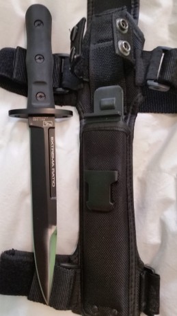 Vendo estos tres cuchillos extrema ratio chinolis.una bayoneta tipo tanto con funda Pernera , 17cm de 11