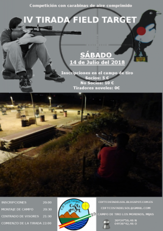 Hola a todos,

Invitamos a todos los aficionados al tiro de precisión con aire comprimido. A participar 00