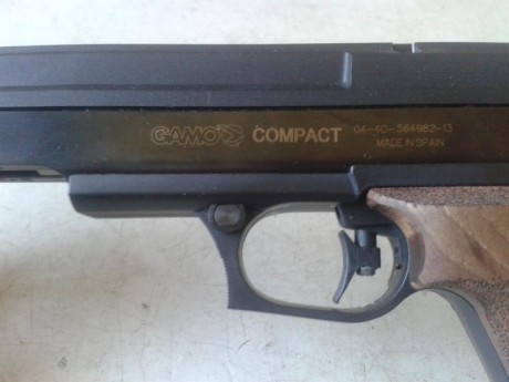 Vendo esta pistola Gamo Compact, en buen estado y poco usada.
Con su maletín y manual de instrucciones. 101