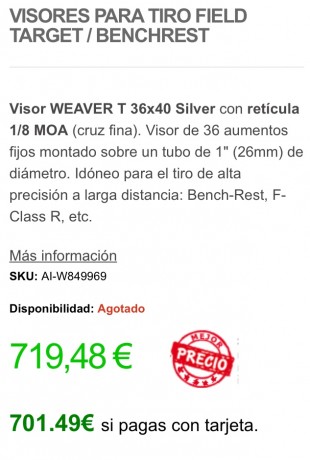 Nuevo de paquete, nacional. Se me hace muy fino para mi vista. 550€ puesto en casa

475€ 30