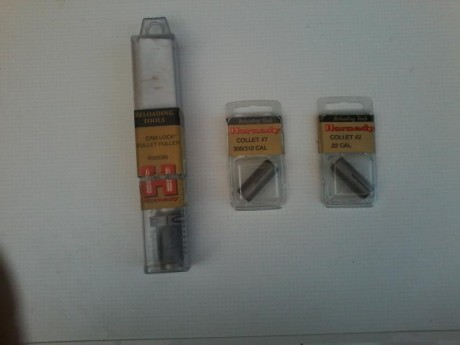 vendo extractor de puntas hornady vale para cualquier tipo de prensa, tiene para desmontar puntas del 02