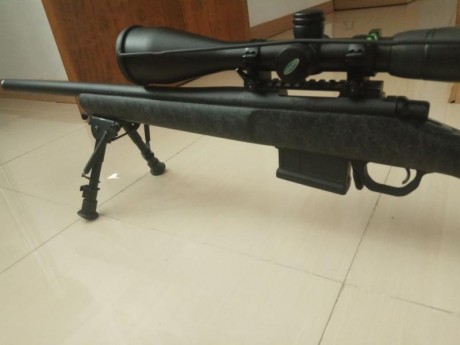 Se vende esta preciosidad de rifle por no darle uso, es un Remington sps customizado con culata de fibra 00
