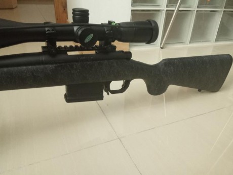 Se vende esta preciosidad de rifle por no darle uso, es un Remington sps customizado con culata de fibra 30
