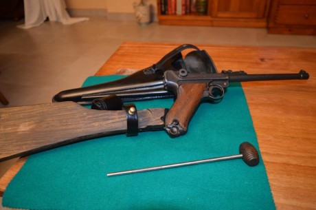 Buenas a todos, por necesidad de espacio y dinero, vendo esta maravilla, una luger de 1917, con todos 12