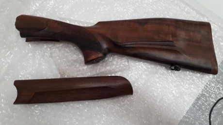 Rifle bettinsoli superpuesto se vende culata y guardamanos sin estrenar con nogal veteado muy bonito y 00