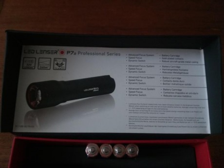Linterna antorcha led lenser P7.2 profesional series a estrenar, solo se ha abierto la caja para las fotos. 01