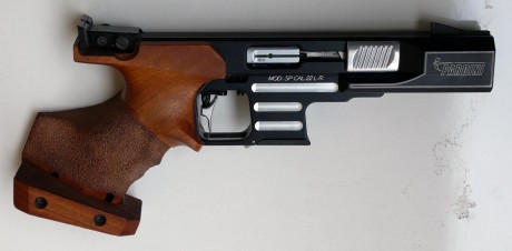 Se vende pardini SP22 calibre .22lr, viene con dos cargadores (uno está sin usar), la cacha es talla M, 10