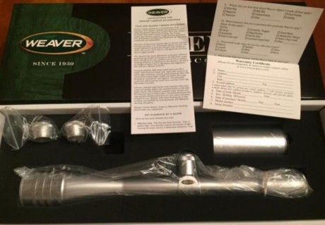 Se vende por no usar visor weaver t 36 plata completamente impecable y apenas usado con su caja y accesorios 00