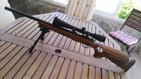 CESKA CZ 455 THUMBHOLE CERROJO Cal.17 HMR, con visor REDFIELD REVENGE 4-12X42 Retícula ACCU-RANGER VARMINT 02