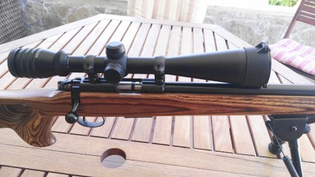 CESKA CZ 455 THUMBHOLE CERROJO Cal.17 HMR, con visor REDFIELD REVENGE 4-12X42 Retícula ACCU-RANGER VARMINT 01