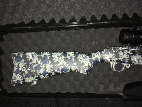 Vendo Ruger 44 Carbine prácticamente sin uso, equipado con punto rojo Delta Mil Dot 1x36 (recién comprado 01