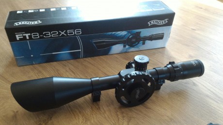 Hola, vendo visor WALTHER FT 8-32X56
He realizado con el unos 20 o 30 tiros.
Estado como nuevo.
Precio 00