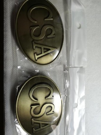 Vendo hebillas del ejercito confederado americano de la guerra de secesión.
Las dos por 20 euros, gastos 01