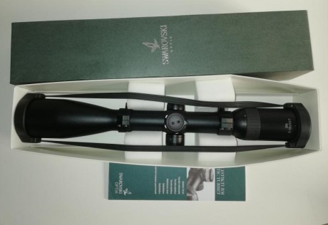 Hola, vendo este VISOR SWAROVSKI Z6 3-18X50 CON TORRETA BALÍSTICA, con tubo de 30, con retícula PLEX, 00