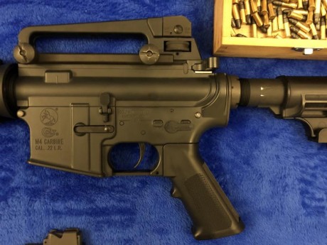 Buenas, lo dicho. Pongo aquí en el foro mi M4 del calibre .22 LR. Fabricado en Alemania por Walther bajo 01