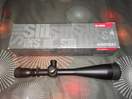 Vendo visor Sightron SIII 10-50X60 retícula Mil Dot en buen estado, o cambio por visor para caza de marcas 00