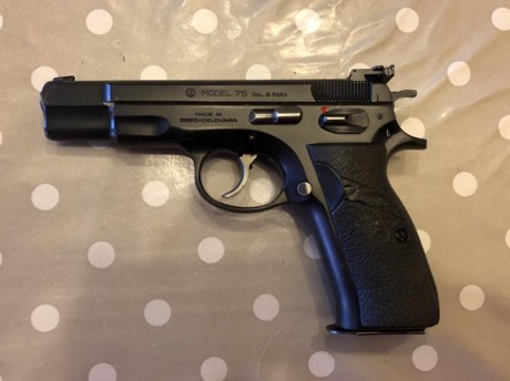 Vendo pistola Brno Model 75 calibre 9mm con dos cargadores. Precio 250 Euros. Atiendo wassap i teléfono. 00