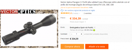Alguien conoce y ha probado el visor Avistar, en concreto el 3-12x56 o el 2,5-10x50?
Qué tal la calidad 121