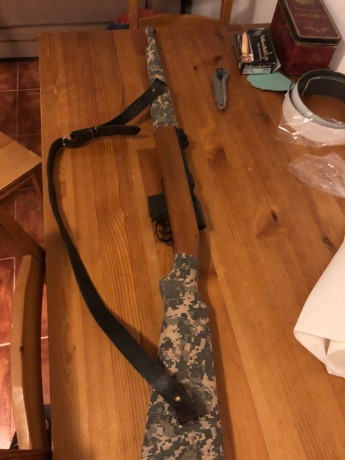 Buenos dias. Pongo en venta mi carabina destroyer 9mm pb. 
Muy buenas condiciones. La mdera esta al aceite 00