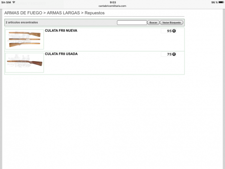 Buenos días.
Busco culata y guardamanos para fusil FR-8 
Podeis mandar las ofertas por privado.
Saludos 40