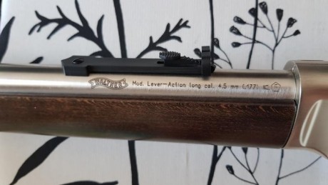 Carabina semiautomática de Umarex, réplica Winchester del oeste, de bombona de CO2 de 88 gr y perdigones 12