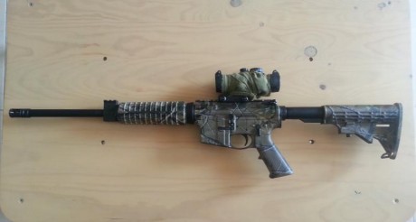 RESERVADO/VENDIDO


VENDO S&W AR15 en 300BLK/whisper (marcaje del 2015) unico propietario, esta guiado 01
