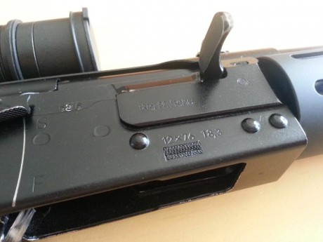 RESERVADA-VENDIDA  :band: 


Vendo SAIGA-12, guiada en "A"
 muy cuidada, piezas con numeracion, 00