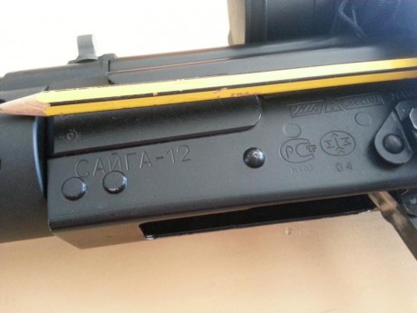 RESERVADA-VENDIDA  :band: 


Vendo SAIGA-12, guiada en "A"
 muy cuidada, piezas con numeracion, 32