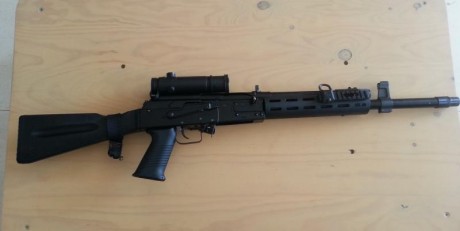 RESERVADA-VENDIDA  :band: 


Vendo SAIGA-12, guiada en "A"
 muy cuidada, piezas con numeracion, 51
