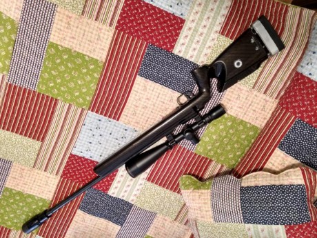 Se vende carabina .22 Super Mach 54 modelo 1913 idela para mini F-Class. Con visor sightron 10-50x60 y 00