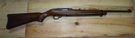 Buenas tardes.
Vendo carabina Ruger 10/22 con dos cargadores de 10 disparos.
La carabina semiautomática 11