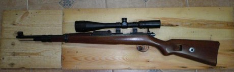 Buenas tardes.
Vendo carabina Norinco JW 25A Cal. 22 LR, replica del mauser K98, con dos cargadores uno 02