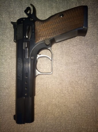 Hola, se vende pistola Tanfoglio Limited del 40 con 4 cargadores y un cañón adicional del 9mm con 2 cargadores,( 10