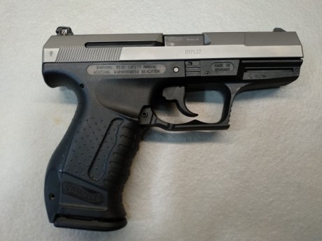 Hola compañeros:
Se vende walter P99 BICOLOR. 
El arma está guiada en A y casi no ha sido usada por el 01